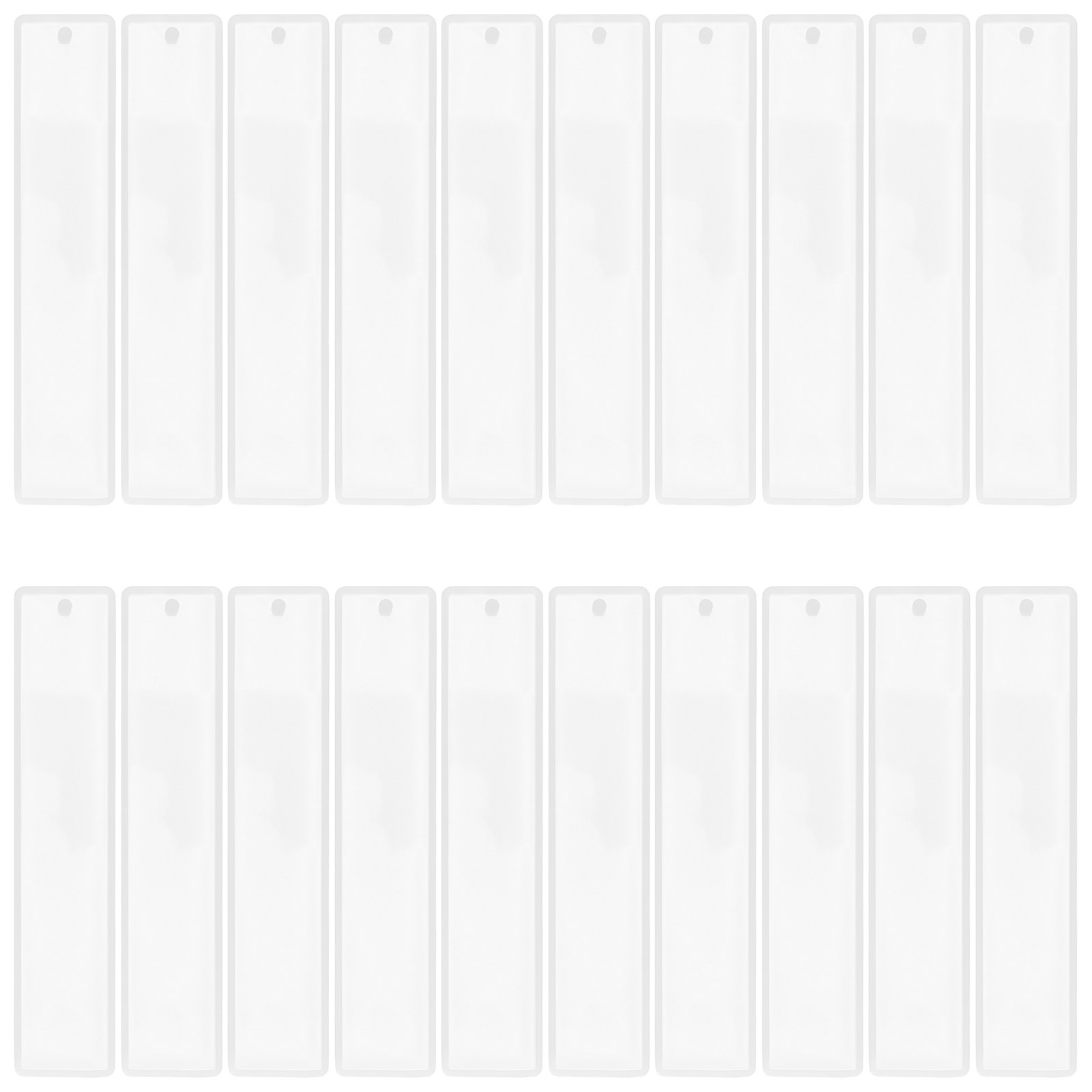 Resin Craft Ideas - 20Pcs Silicone Bookmark Molds Rectangle Resin