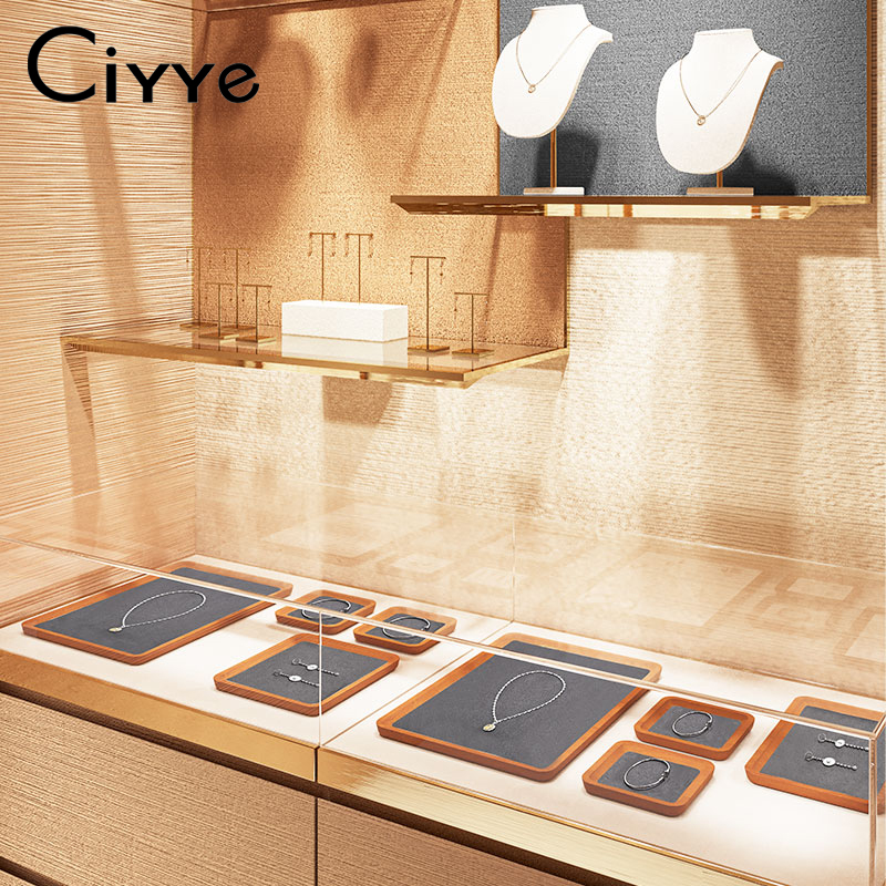 Wood Ring Blank - Ciyye Wooden Jewelry Display Tray Jewelry