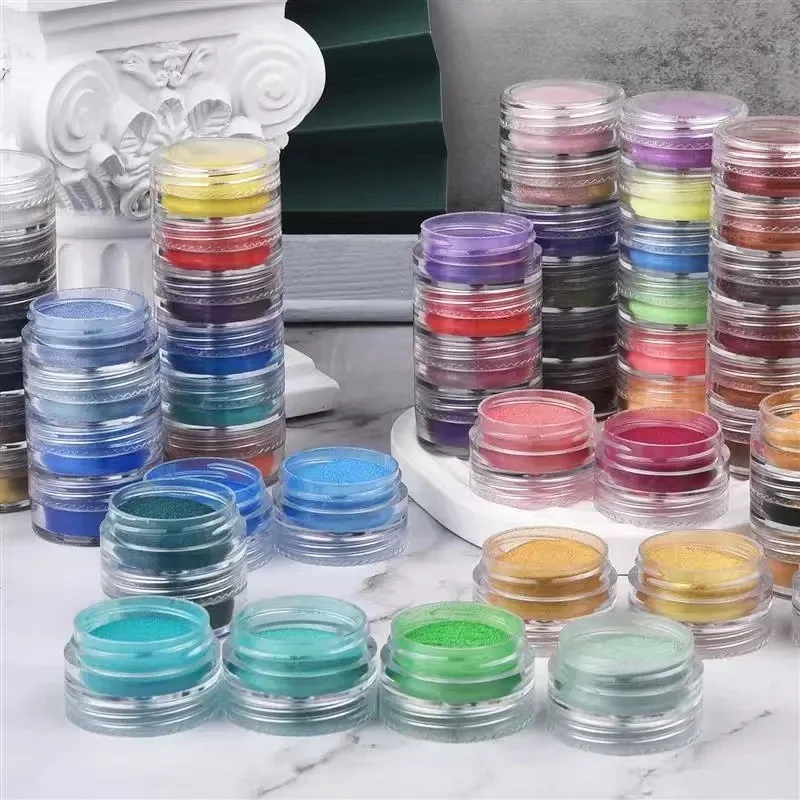 Resin Glitter Pack - 6Pcs Aurora Pearlescent Glitter Epoxy Resin