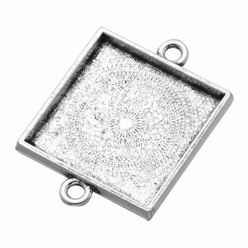 Onebeading Fit 25x25mm Square  - Bezels Set Pendant 评论和价格