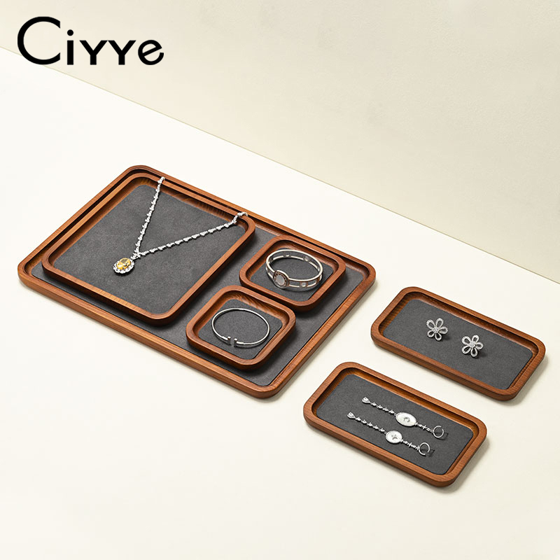 Ciyye Wooden Jewelry Display T - Wood Ring Blank 评论和价格