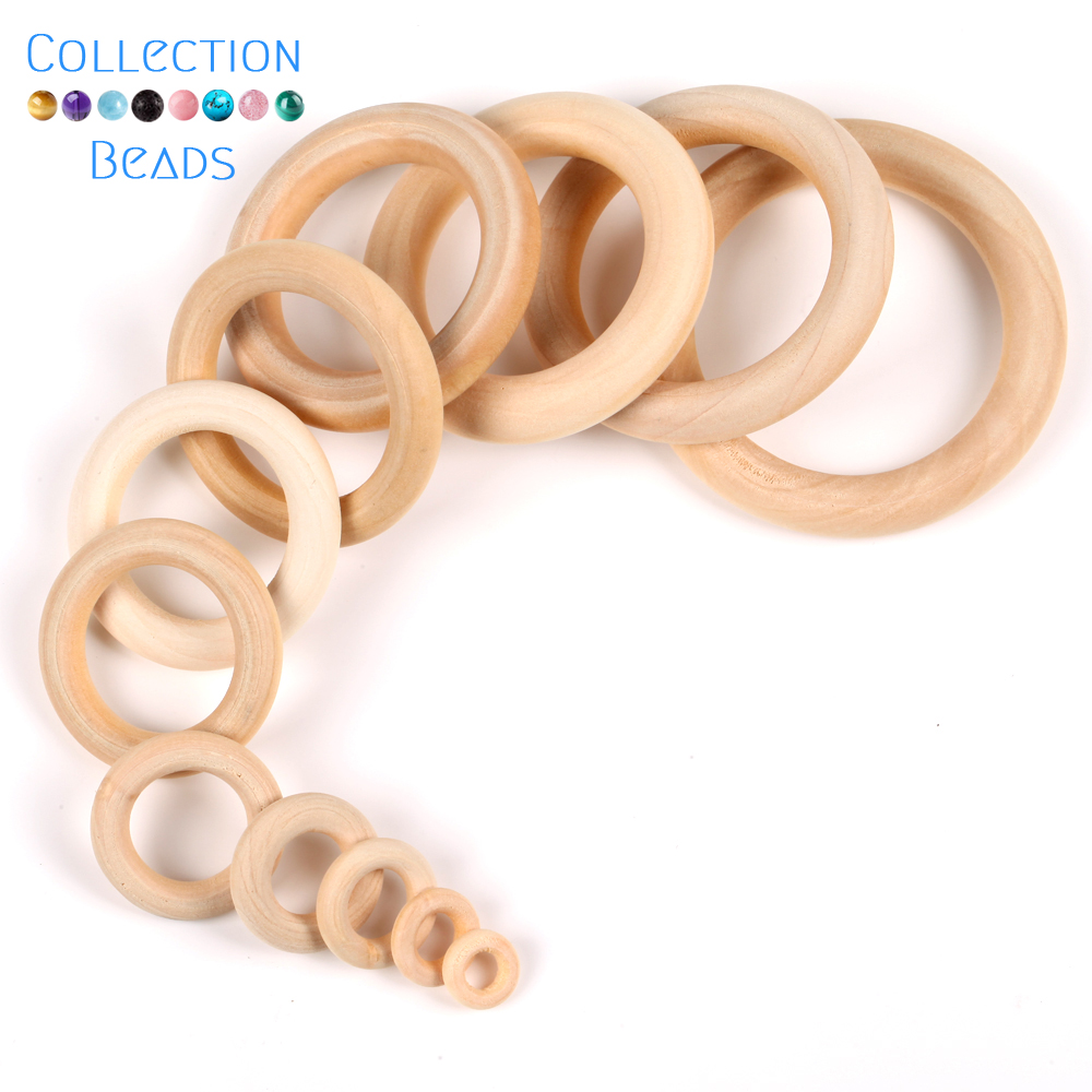 12.5-125mm Natural Wood Circle - Wood Ring Blank 评论和价格