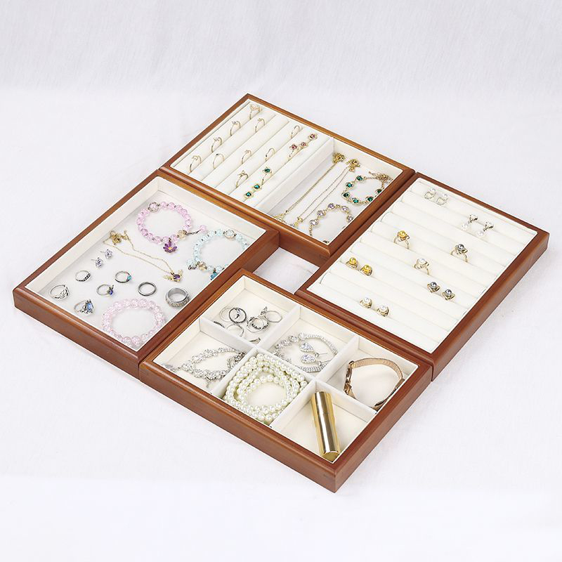 Vintage Jewelry Display Tray M - Wood Ring Blank 评论和价格