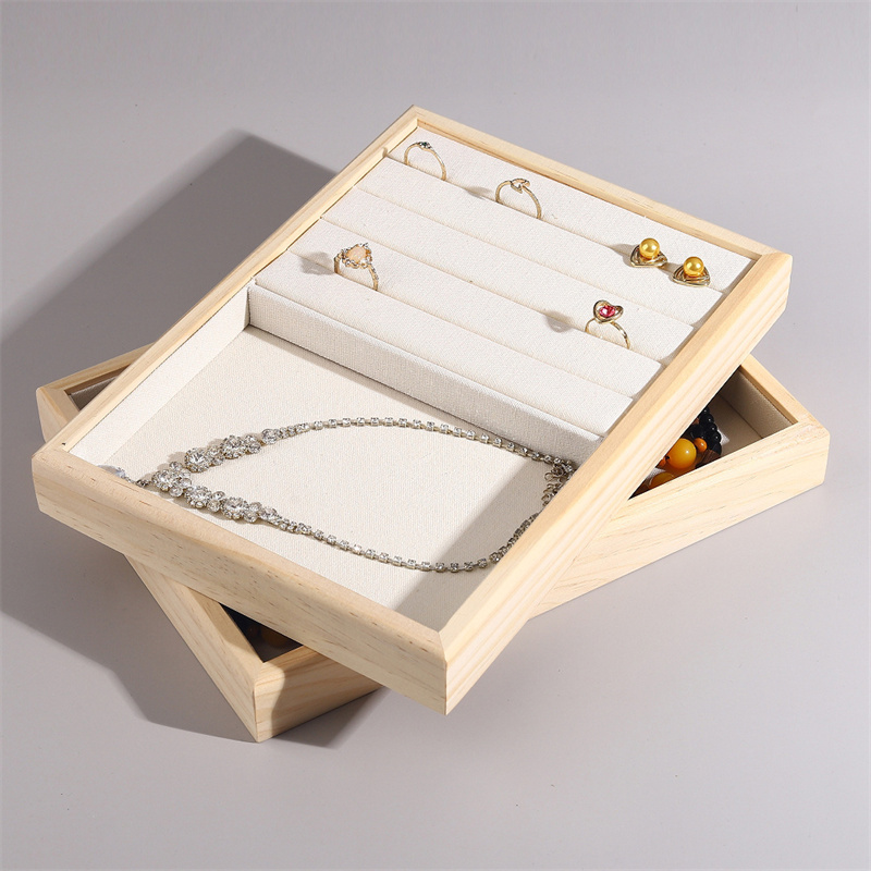 Vintage Jewelry Display Tray M - Wood Ring Blank 评论和价格