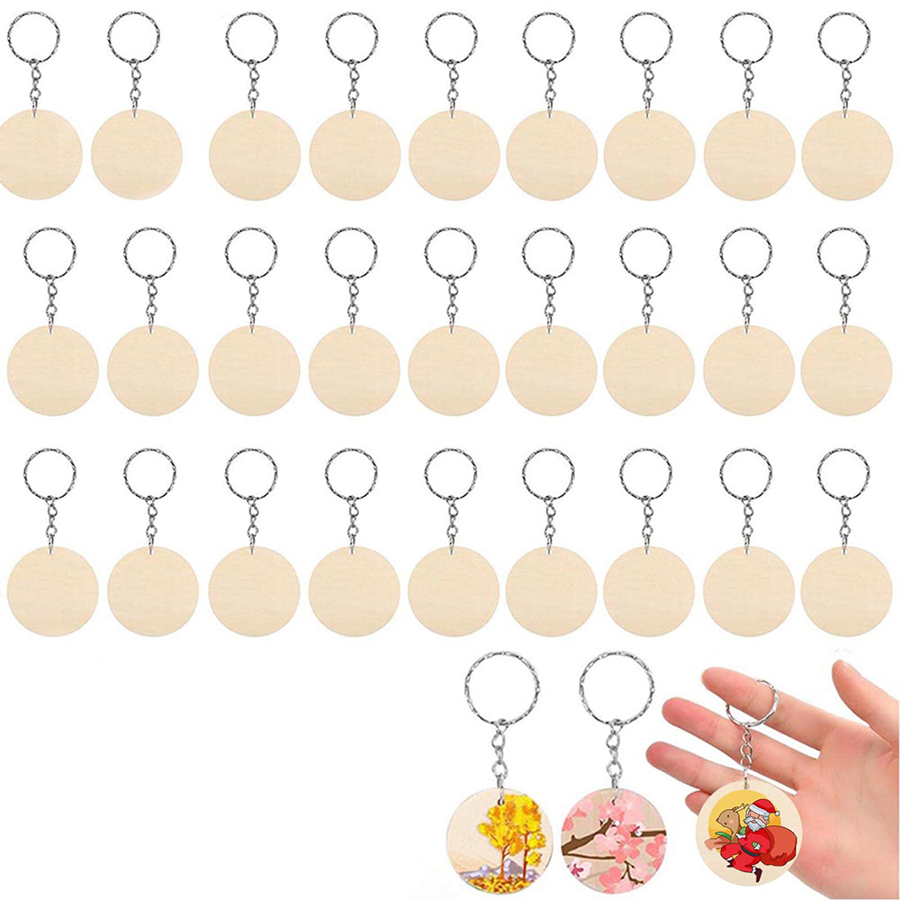 180PCS Blank Round-Shaped Wood - Wood Ring Blank 评论和价格
